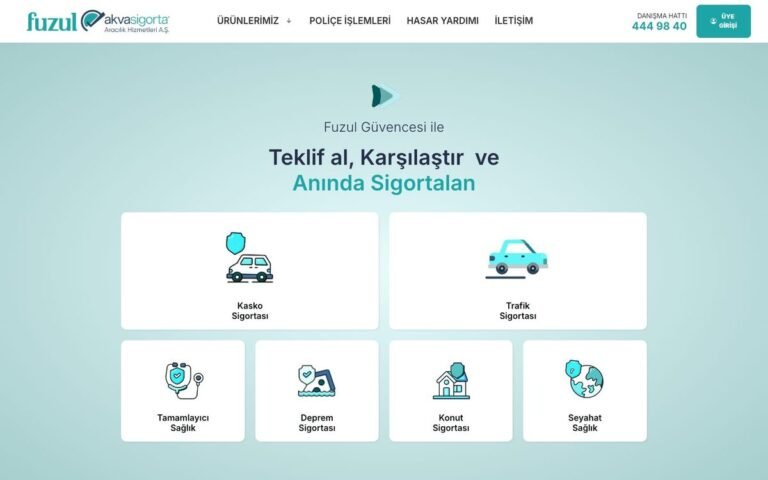 Akva Sigorta web sitesi