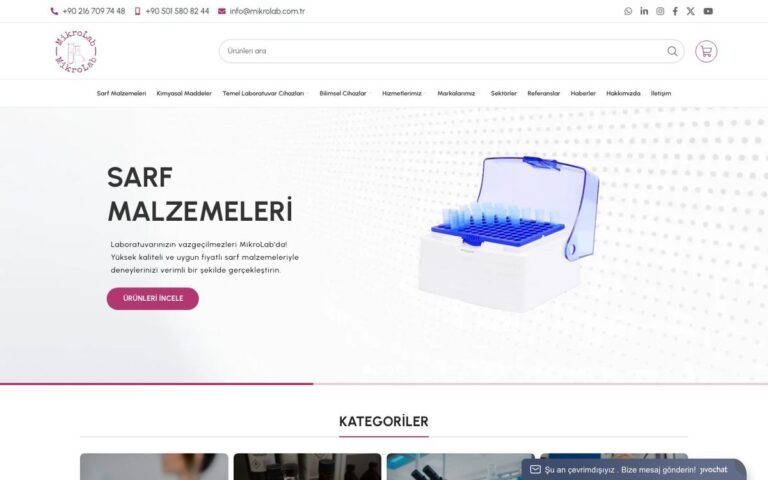 MikroLab web sitesi