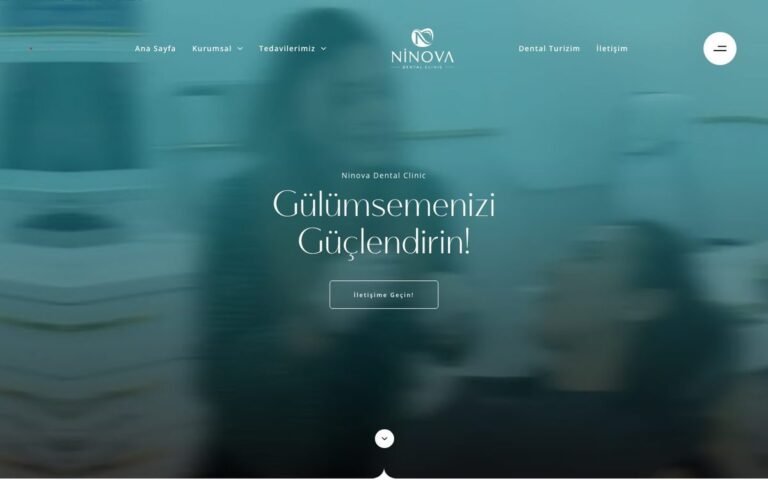 Ninova Dental Clinic web sitesi