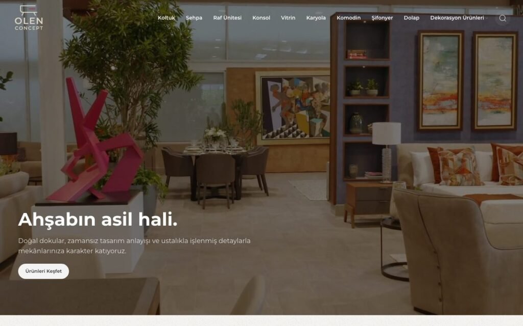 WordPress e-ticaret sitesi örneği: Ölen Concept