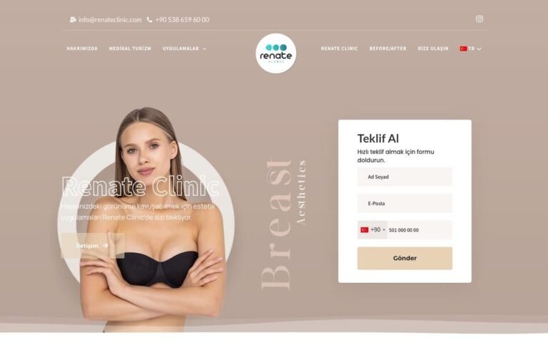 Renate Clinic web sitesi