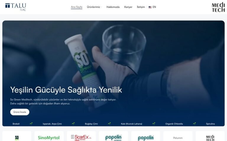 Talu İlaç web sitesi